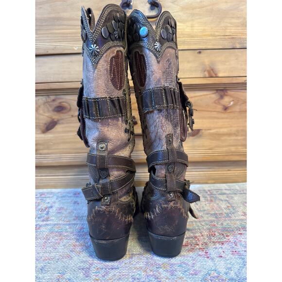 Double D Ranch X Lane Frontier Trapper Boot 7.5 - Picture 6 of 13